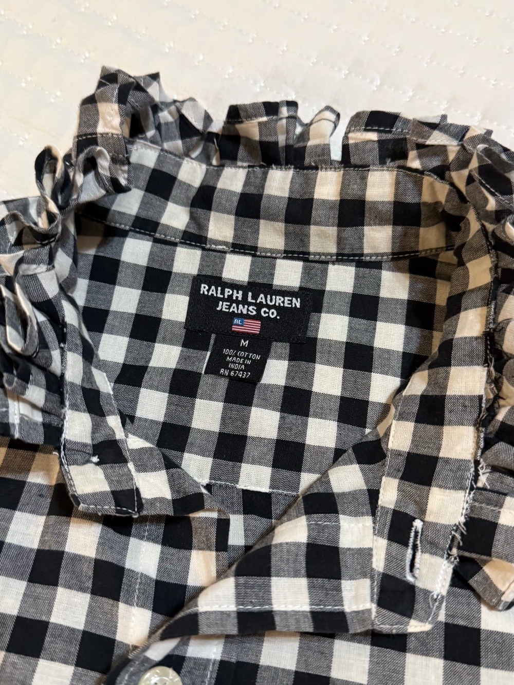 Upcycled Ralph Lauren Button up - Picture 11 of 12